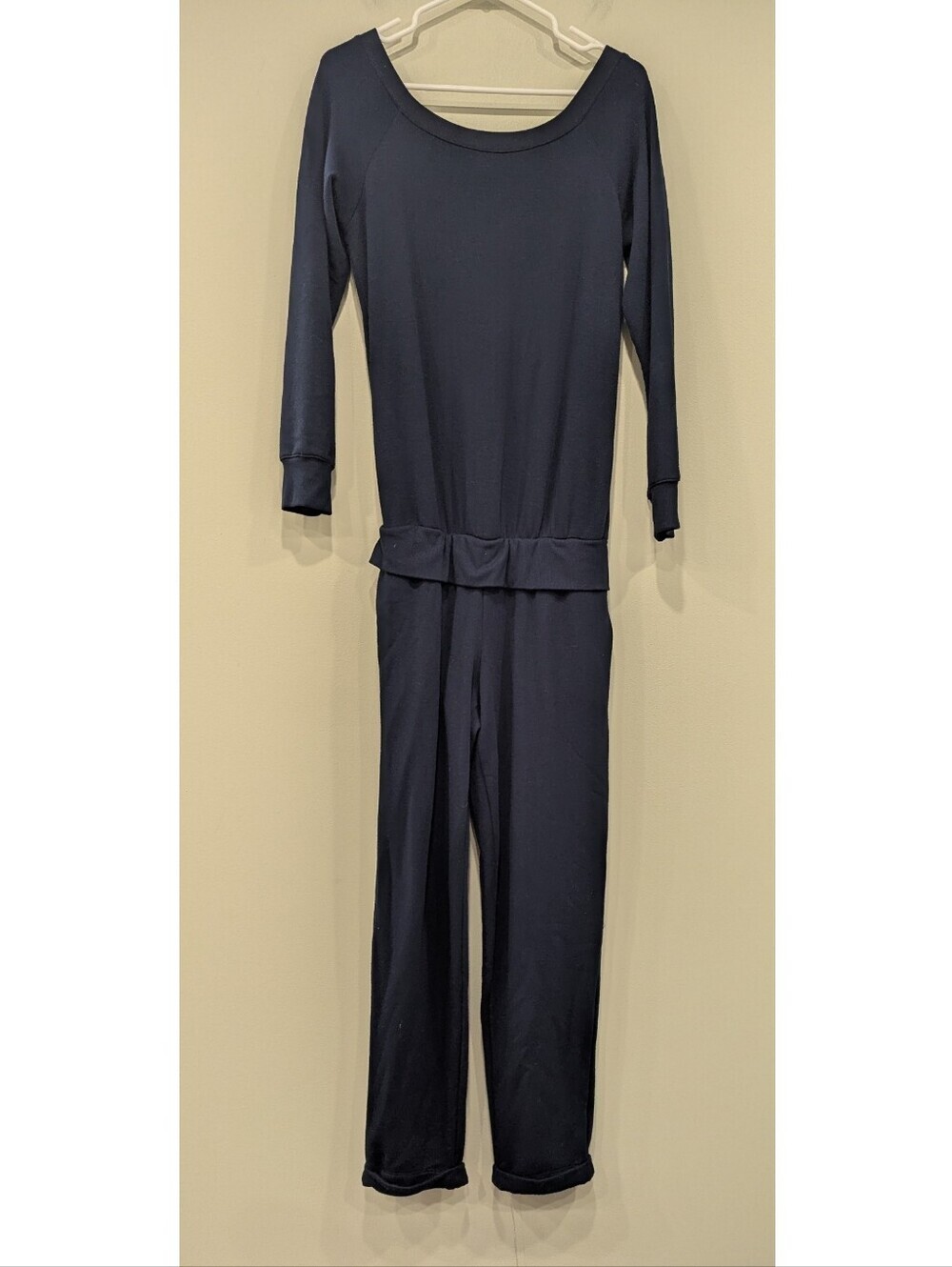 Bailey 44 Navy Blue Long Sleeve Sweatshirt Lounge Jumpsuit Size Medium